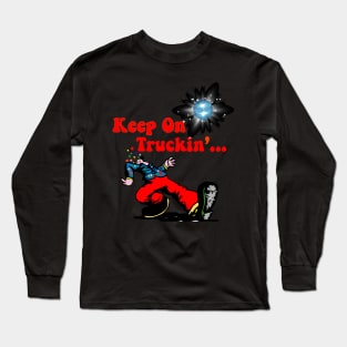 Keep on Truckin - cmyk w Stars and Disco Ball x 300 Long Sleeve T-Shirt